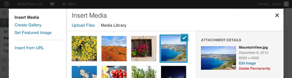 WordPress 3.5 Media Changes